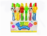 OBL734702 - 29 cm long 4 ball bubble bar with a whistle