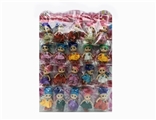 OBL734897 - 2 inch solid body clown doll bead 20 bag strap