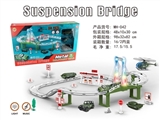 OBL735249 - 电动城市灯光音乐轨道车（合金军事系列）