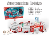OBL735250 - 电动城市灯光音乐轨道车（合金消防系列）