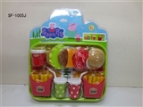 OBL737713 - 小猪佩奇过家家玩具汉堡拼盘