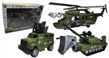 OBL738095 - Army green inertial transport helicopter army green inertia tanks Inertial army green vehicles (3 on