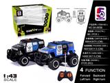 OBL738360 - 1:43迷你越野悍马警车(不包电)