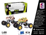 OBL738443 - 1:20 4*4四驱怪兽卡通涂鸦越野攀爬车(包电）