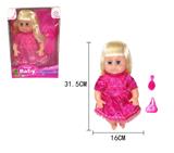 OBL738532 - 14 inch doll 4 sound IC live eye bags, comb