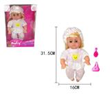 OBL738533 - 14 inch doll 4 sound IC live eye bags, comb