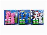 OBL738696 - Solid color electric dog patrol bubble gun, light music 2 water