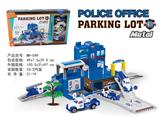 OBL739152 - 城市停车场（警察系列）配4只合金车