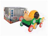 OBL739187 - 3D灯光音乐电动12彩轮蜗牛翻斗车