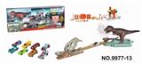 OBL740297 - 霸王龙带喷雾灯光恐龙IC抢险弹射轨道