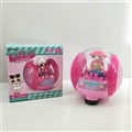 OBL740356 - Electric universal light music tourism ball doll with surprise
