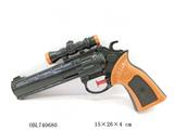 OBL740680 - 实色黑左轮水枪