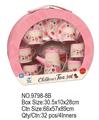 OBL742232 - 高壶粉红花咖啡具14PCS