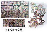 OBL742539 - 48个银色折光EVA俄文字母+数字