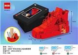 OBL742780 - (MINI) red AJ4 athletic shoe brush pot