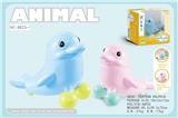 OBL743136 - Electric music cartoon dolphins