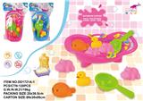 OBL743988 - The tub with only 4 posts evade glue water for 2 color orange