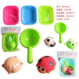 OBL743992 - Little square tub two large whistle baby water for 3 color orange