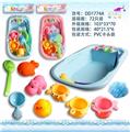 OBL744011 - 中号浴盆+3只搪胶+浴花+刷子+漏勺+3只叠叠乐+奶瓶