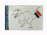 OBL744199 - Jigsaw puzzle drawing board with color pen