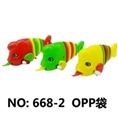 OBL745540 - Red, yellow, green, orange and colorful fish on the chain ()