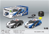 OBL745669 - 1:18四通灯光宝马I8警车 包电