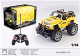 OBL745724 - 1:14四通灯光手动开门越野遥控车