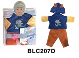 OBL746555 - 18寸 娃娃衣服带尿裤奶嘴