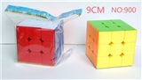 OBL746701 - 9 cm solid color third-order rubik’s cube