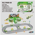 OBL746726 - 益智轨道合体飞机军事停车场