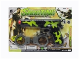 OBL747045 - Spray camouflage Huang Huoshi gun with handcuffs