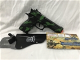 OBL747202 - Camouflage green flint gun holster