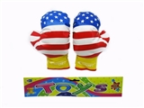 OBL747754 - The American flag environmental boxing gloves