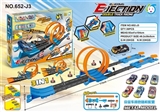 OBL748522 - 三合一弹射轨道车(配4只金属赛车)