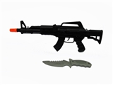 OBL749794 - Solid color charge flint gun knife