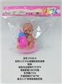 OBL750355 - 5.5寸卡头袋搪胶身体表情娃娃配坐厕椅+奶瓶