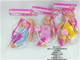 OBL750364 - 12寸卡头袋搪胶身体带IC音乐表情娃娃配听诊器+针