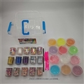 OBL750608 - Slime DIY12 color crystal mud 3 receive a case tool (12 cans)