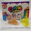OBL750628 - 史莱姆12色蝴蝶水晶泥彩盒(12罐装)