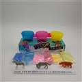 OBL750701 - 史莱姆DIY摇摇泥+闪片+3支工具+森林动物盒脚盒(3瓶装)