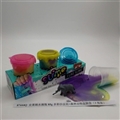 OBL750714 - Slimy skin mud water bottles of 85 g and colorful sand forest animals box foot box (3 bottles)