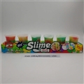OBL750740 - 史莱姆60g耀彩沙皮泥盒脚盒（6瓶装）