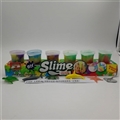 OBL750742 - 史莱姆60g多彩沙皮泥+海洋动物盒脚盒(6瓶装)
