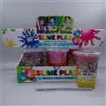 OBL750765 - 史莱姆480G杯中杯12色镭射水晶泥+闪光灯展示彩盒(6罐装)