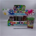 OBL750767 - 史莱姆480G杯中杯12色闪粉水晶泥+闪光灯展示彩盒(6罐装)