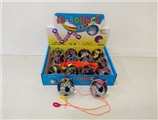 OBL751218 - 12 only 6.5 CM printing football hairtail flash crystal ball (with ropes)