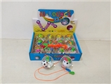 OBL751219 - 12 only 6.5 CM football with three fish flash crystal ball (with ropes)