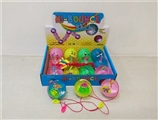 OBL751223 - 12 only 6.5 CM translucent expression hairtail flash crystal ball (with ropes)