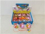 OBL751226 - 12 only 7.5 CM flamingos flash crystal ball (with ropes)