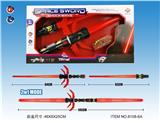 OBL755087 - Two in one light sound telescopic sword